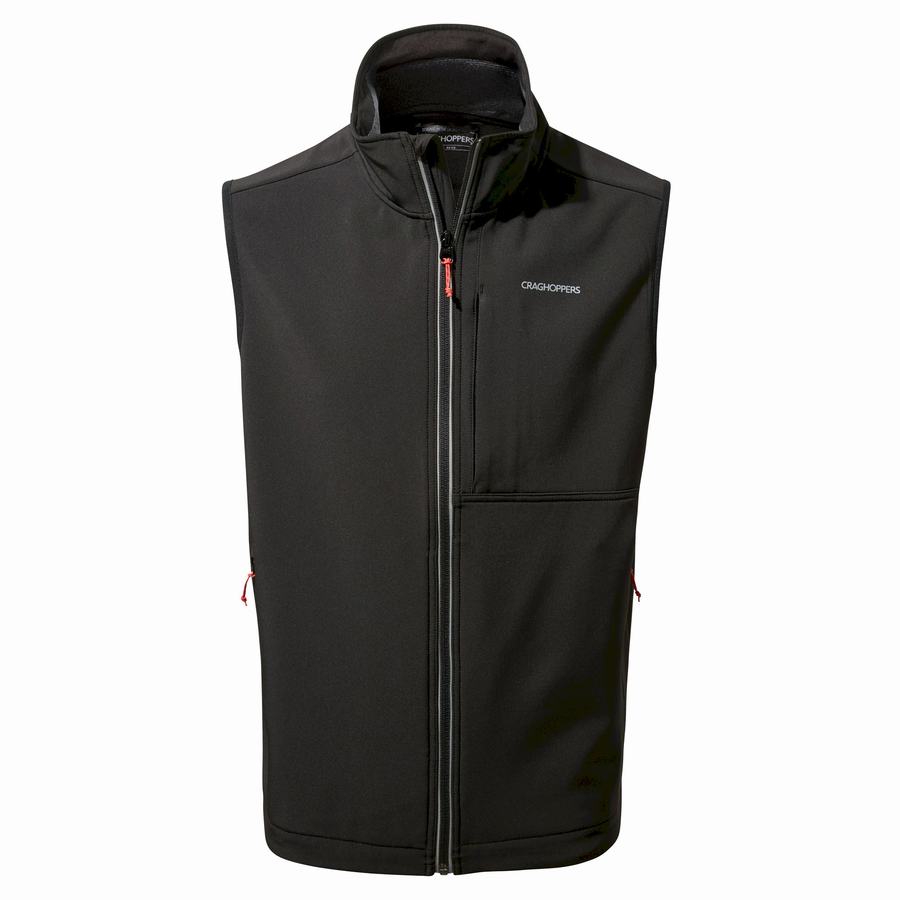 Black Craghoppers Altis Vest Men's Gilets | VUQ7552SD