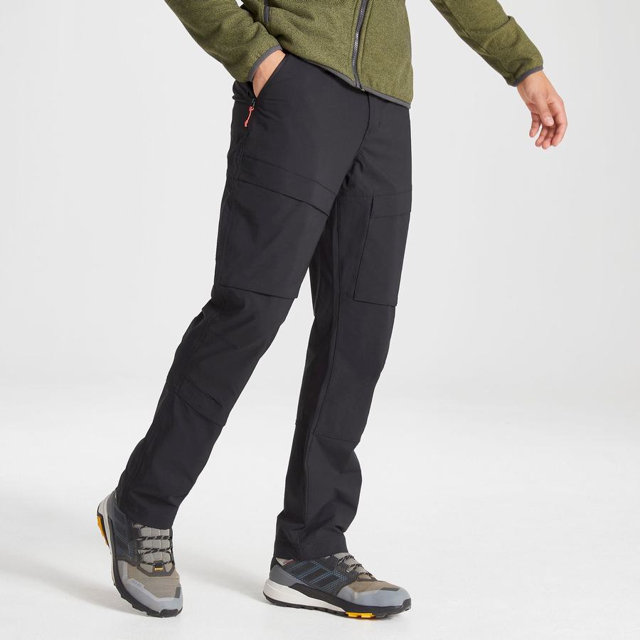 Black Craghoppers Kiwi Pro Expedition Men's Trousers | SEO4969SK