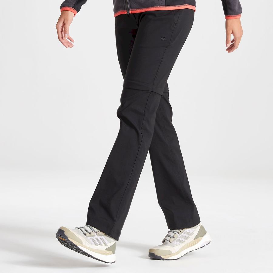 Black Craghoppers Kiwi Pro II Women's Trousers | FPF961ZN