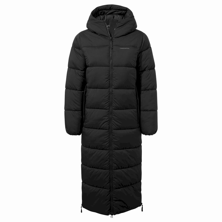 Black Craghoppers Narlia Insulated Hooded Women's Jackets | EFX315PZ