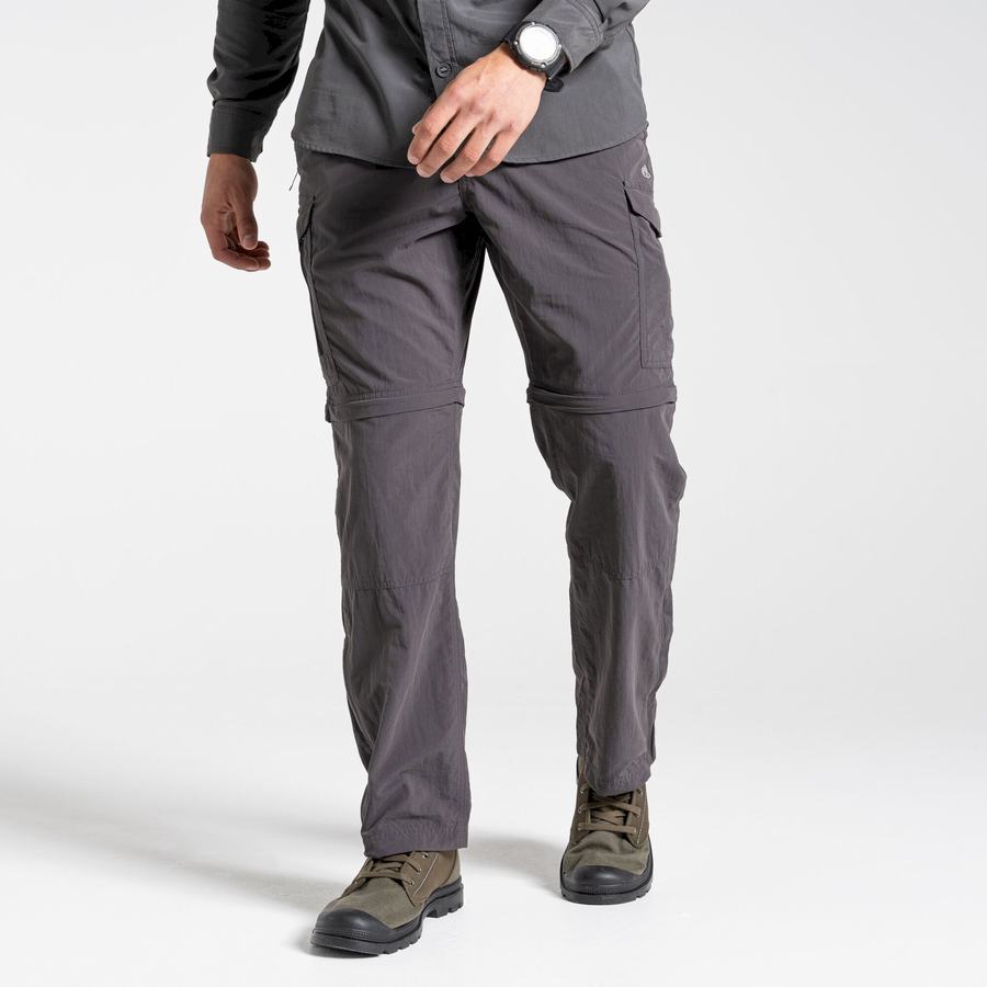 Black Craghoppers NosiLife II Men's Trousers | IRY5044TD