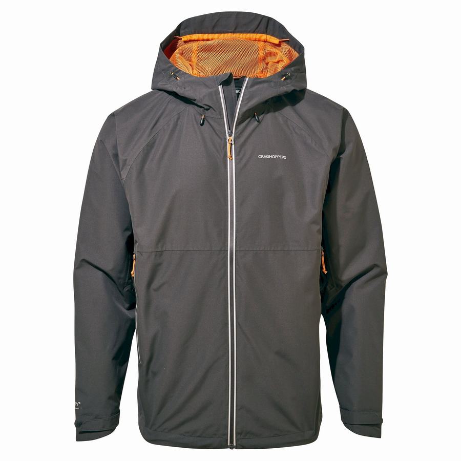 Black Craghoppers Waterproof Atlas Men's Jackets | NTX8660QH