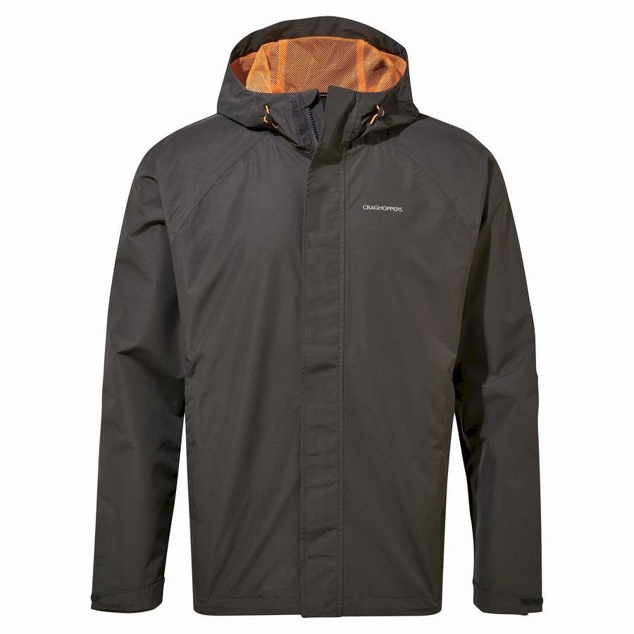 Black Craghoppers Waterproof Orion Men's Jackets | CHY743DU