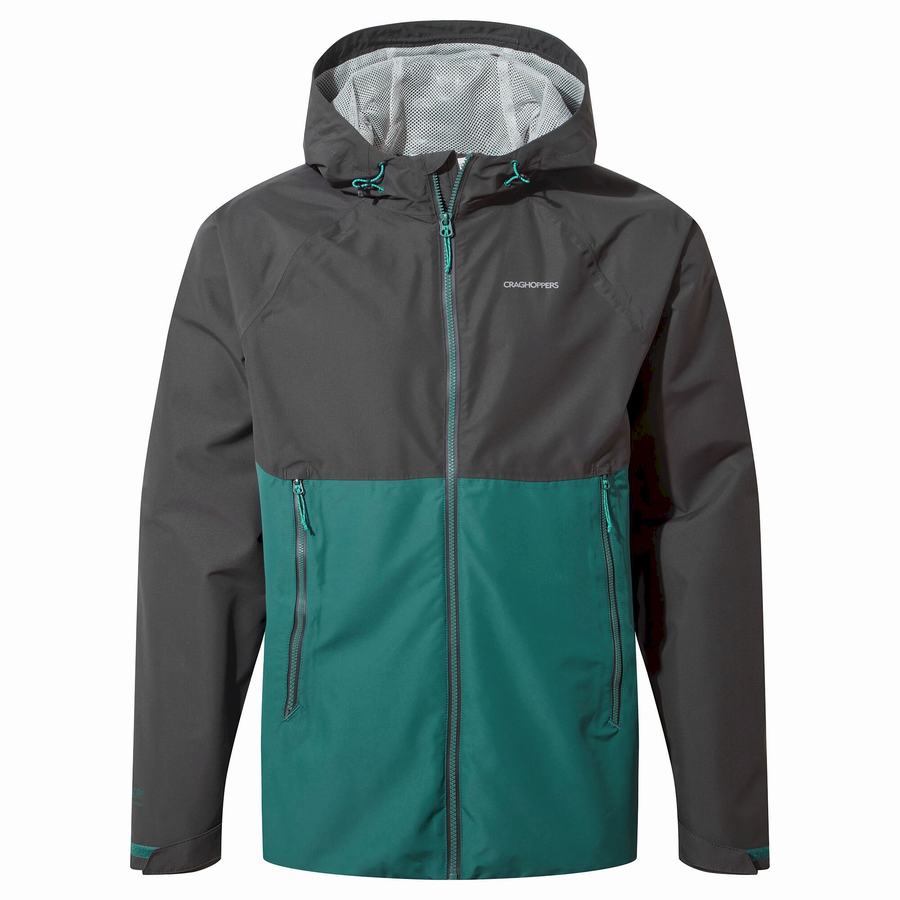 Black Green Craghoppers Sebastian Men's Jackets | SYJ7992HT