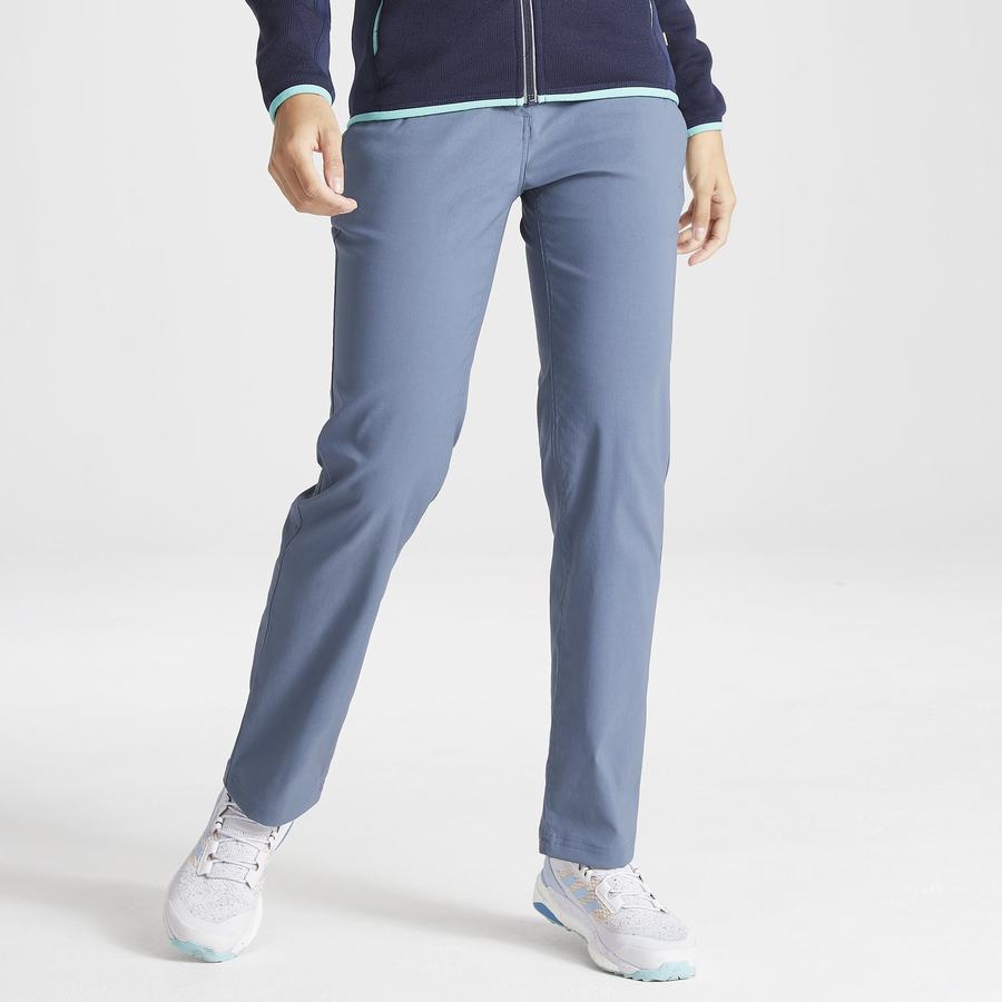 Blue Craghoppers Kiwi Pro II Women's Trousers | QGZ477XH