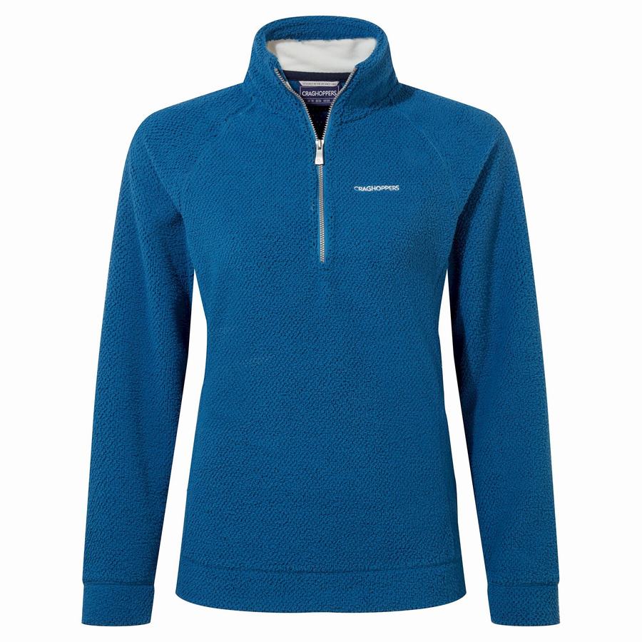 Blue Craghoppers Lilian Half Zip Women's Sweaters | TWD5027UI