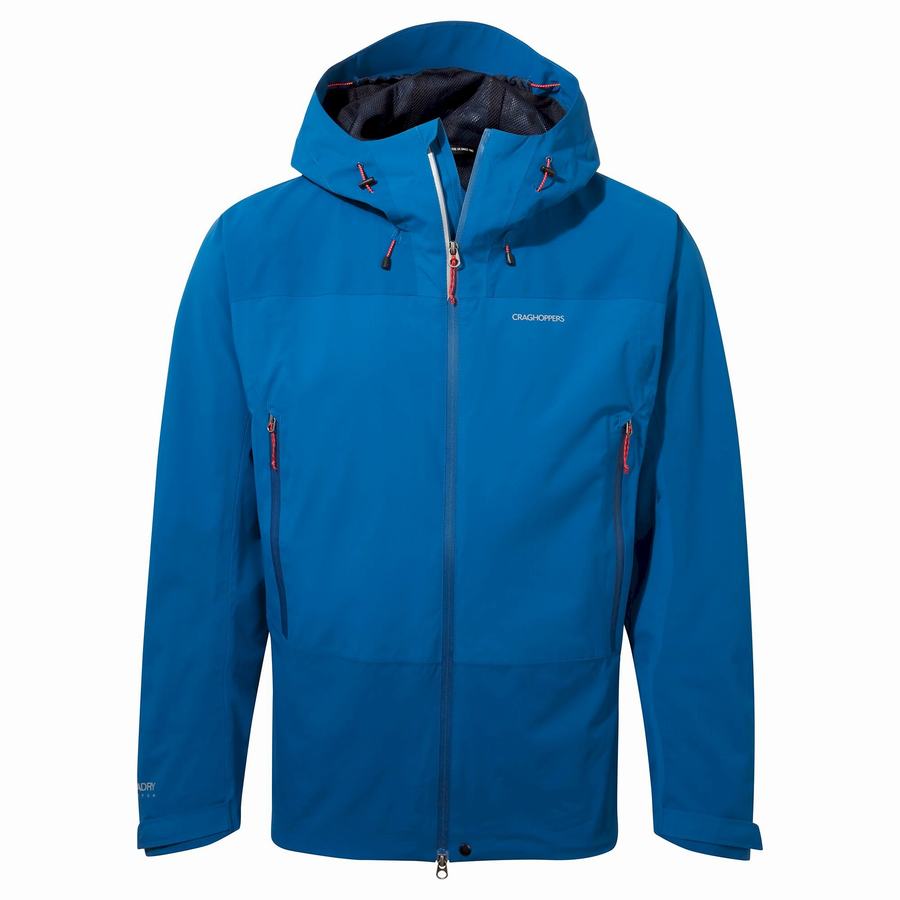 Blue Dark Blue Craghoppers Waterproof Gryffin Men's Jackets | QWG5115XR