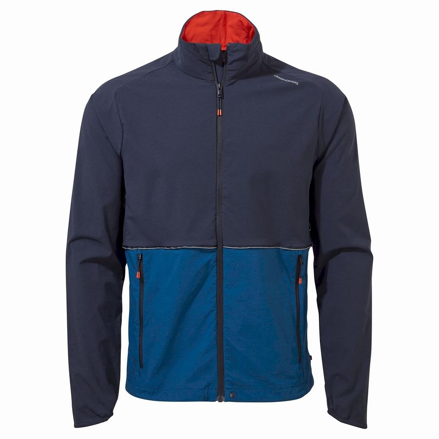 Blue Navy Blue Craghoppers NosiLife Active Men's Jackets | CIE6841GA