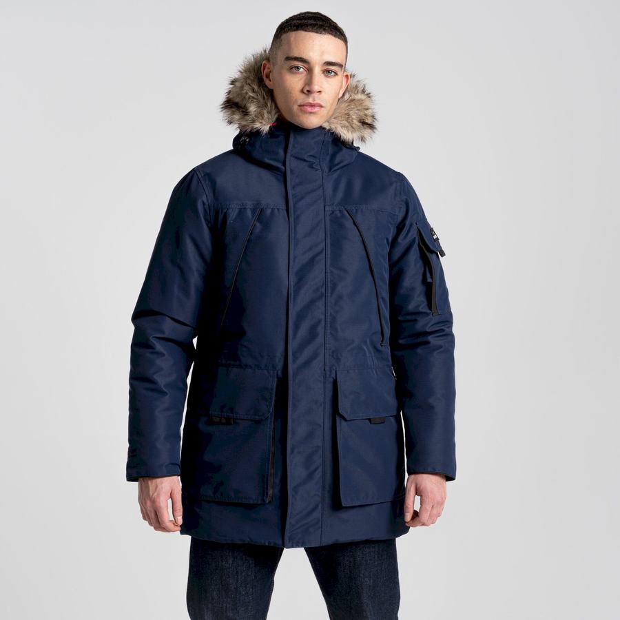 Blue Navy Craghoppers Bishorn II Insulated Men's Jackets | QFQ2147BH