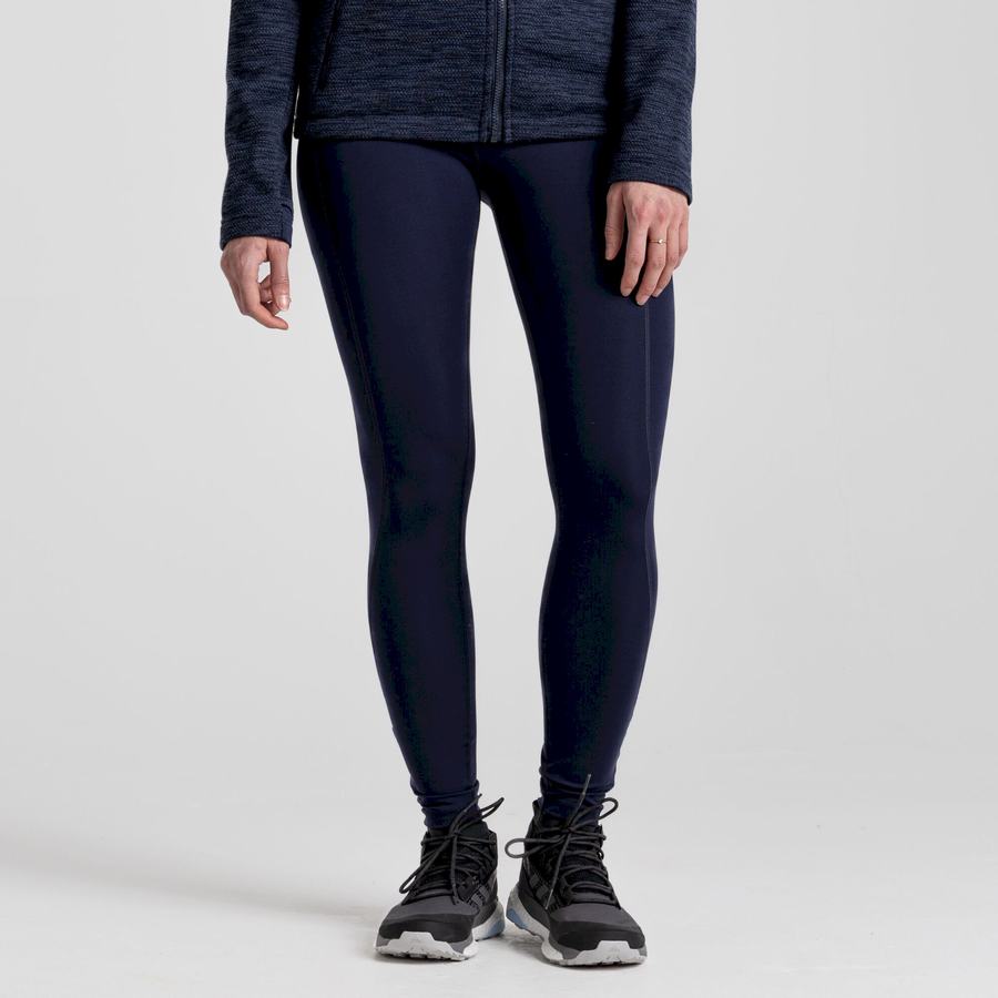 Blue Navy Craghoppers Kiwi Pro Women's Leggings | UJI148IV