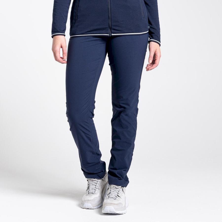 Blue Navy Craghoppers NosiLife Pro Active Women's Trousers | MLB7216HQ