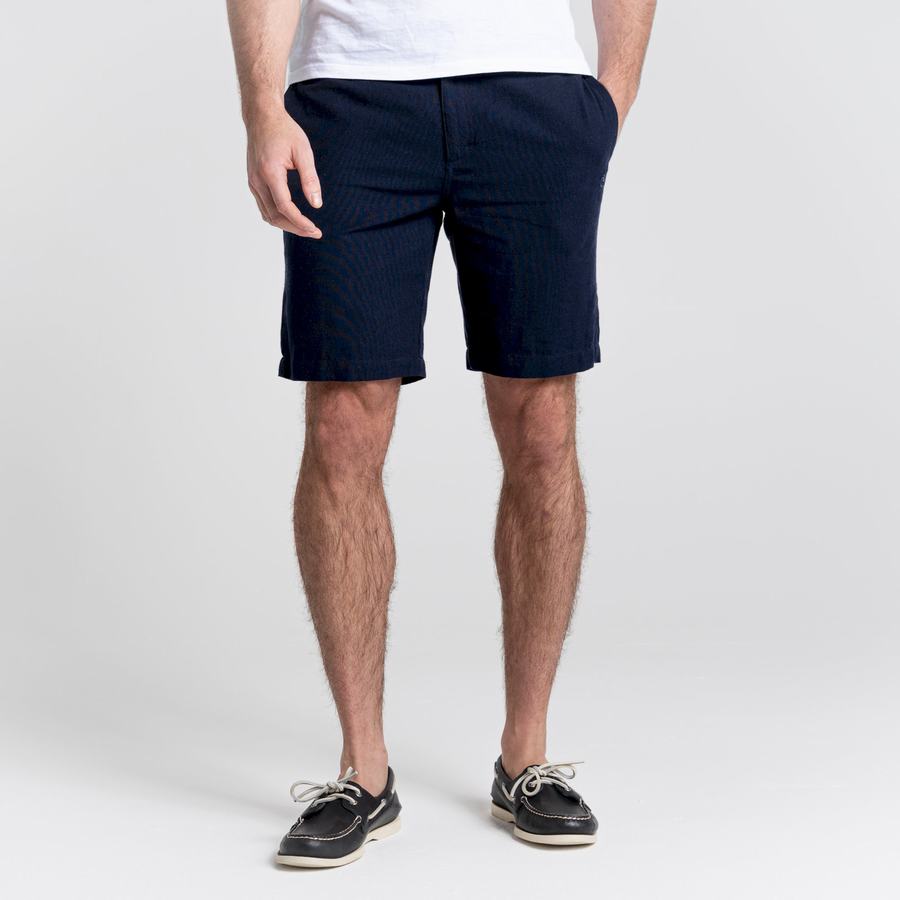 Blue Navy Craghoppers Nosibotanical Buck Men's Shorts | IUX4119WR