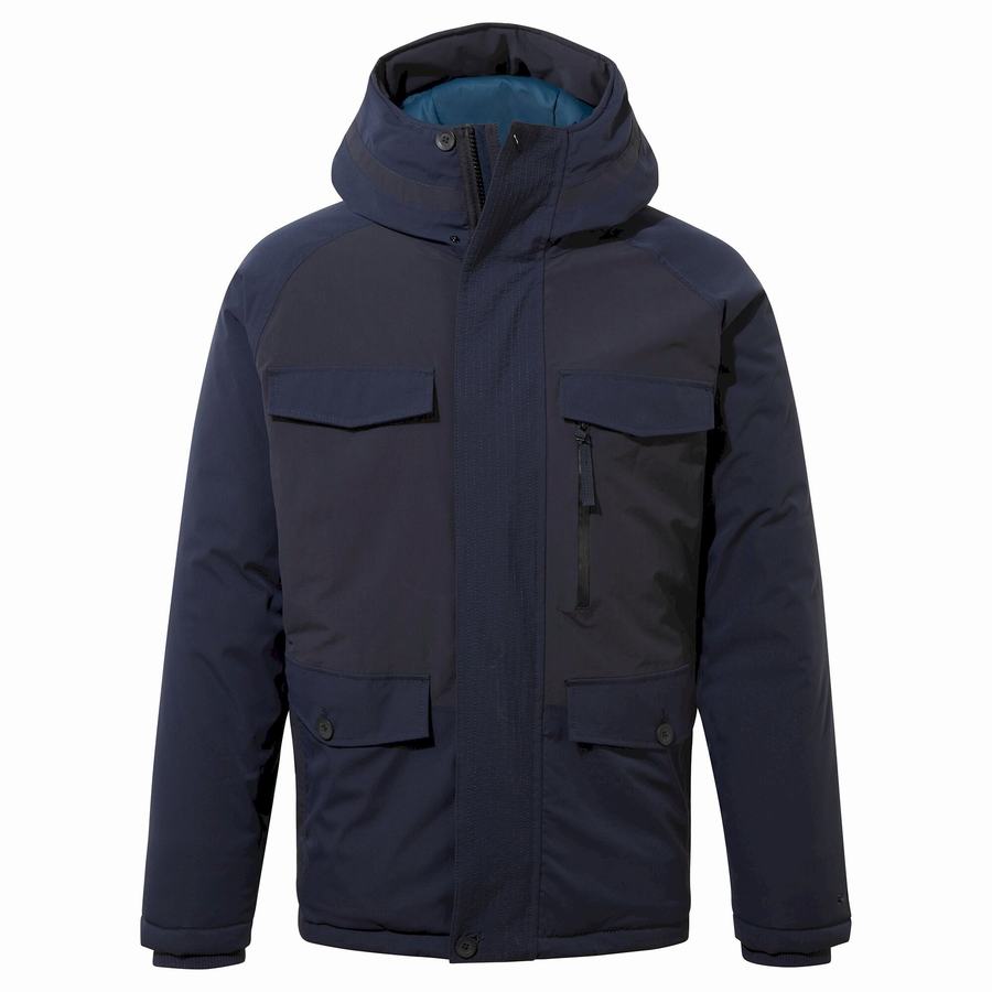 Blue Navy Craghoppers Sinclair Insulated Men's Jackets | FJI970FK