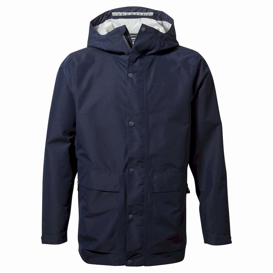 Blue Navy Craghoppers Talo GORE-TEX Men's Jackets | IGC4386WW