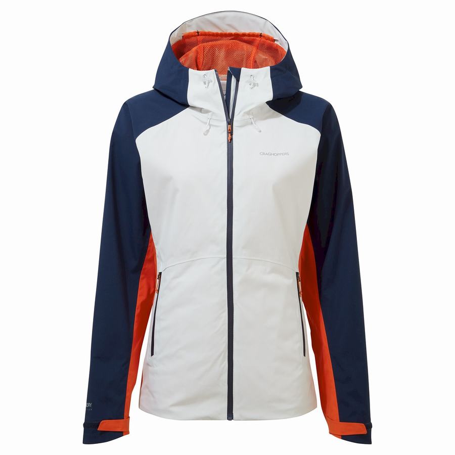 Blue Navy Grey Orange Craghoppers Anza Women's Jackets | LZK5017JI