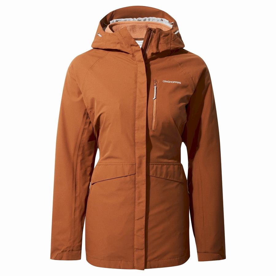 Brown Craghoppers 3 In 1 Women's Jackets | OBU8864IP