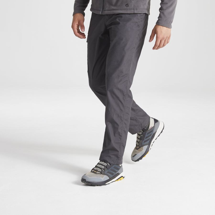 Dark Grey Craghoppers Expert Kiwi Tailored Men's Trousers | VJG82100PL