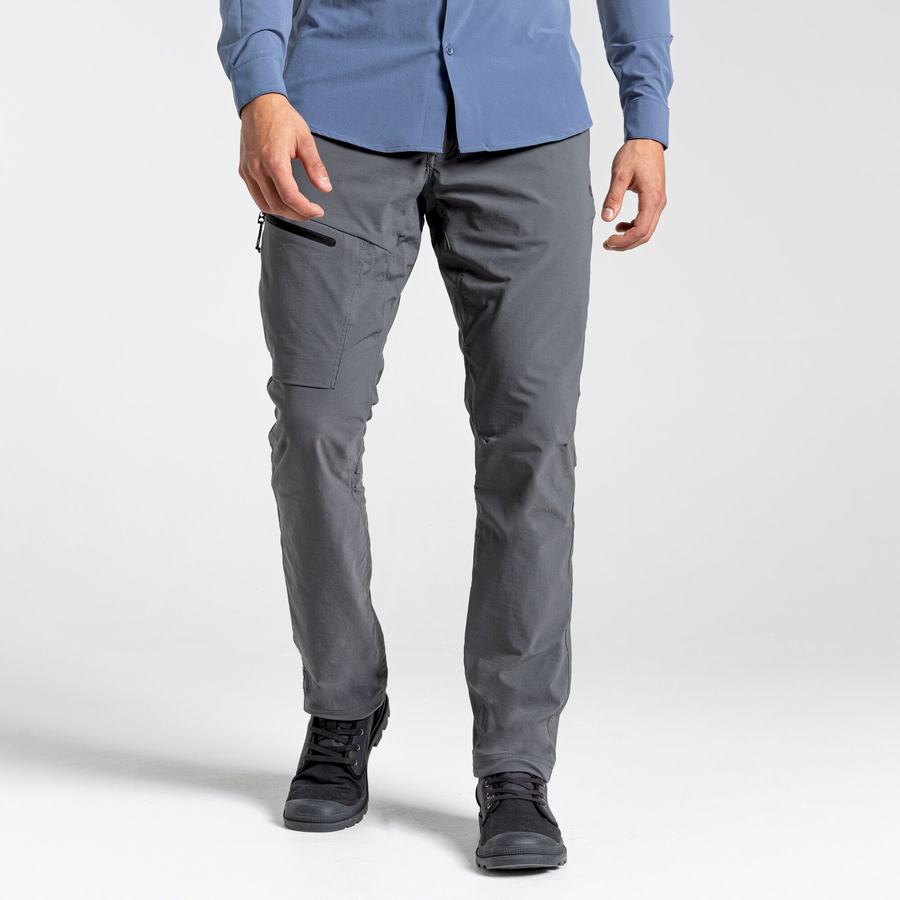 Dark Grey Craghoppers NosiLife Pro Active Men's Trousers | CGA5225XZ