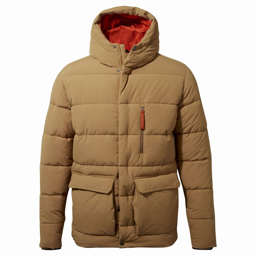 Dark Khaki Craghoppers Insulated Cromarty Men's Jackets | FTT2566XY