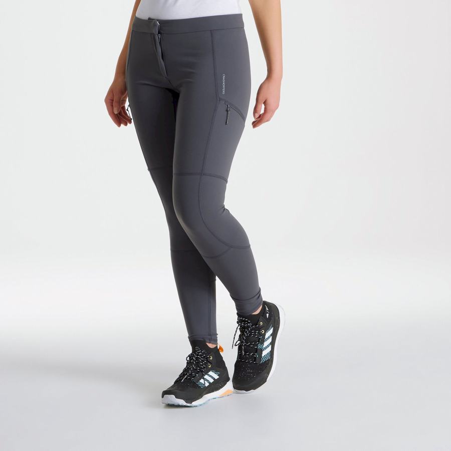 Deep Grey Craghoppers Dynamic Women's Trousers | FKF487BE