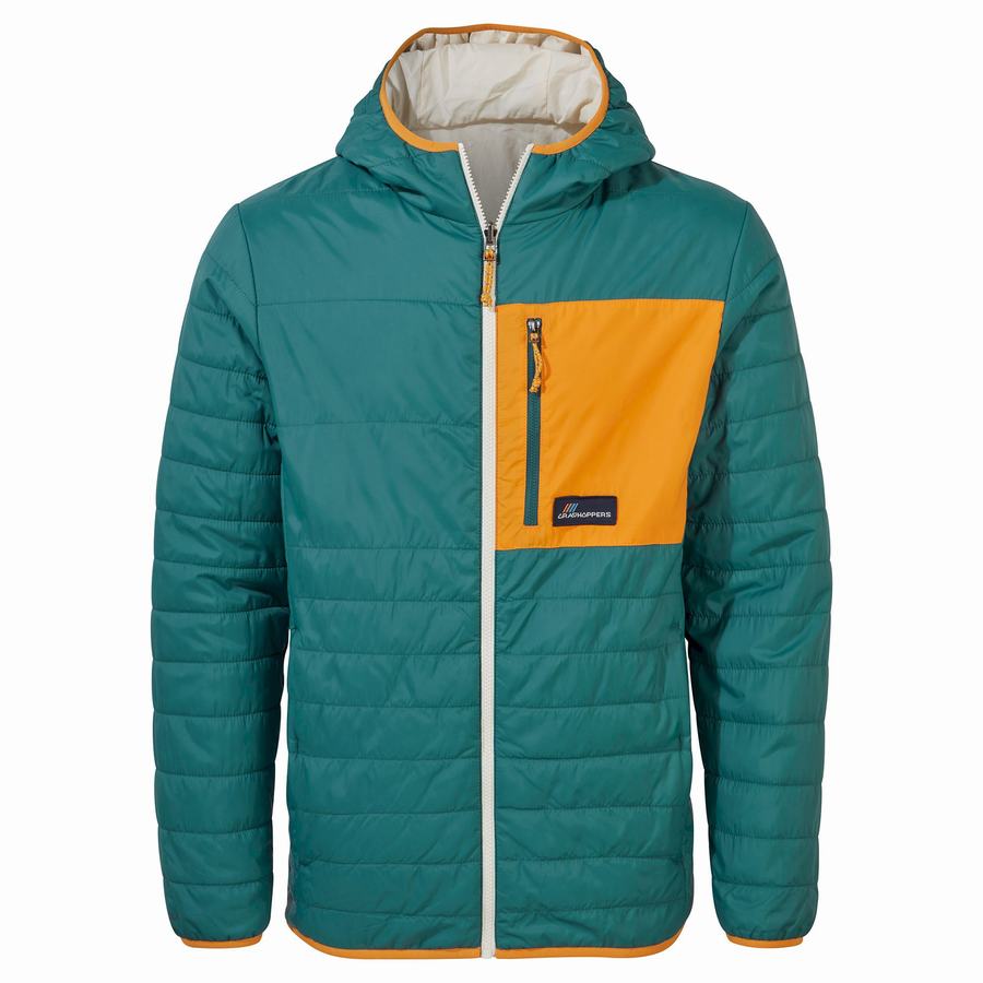 Green Craghoppers Cameo CompressLite Hooded Women's Jackets | ARR5951PF