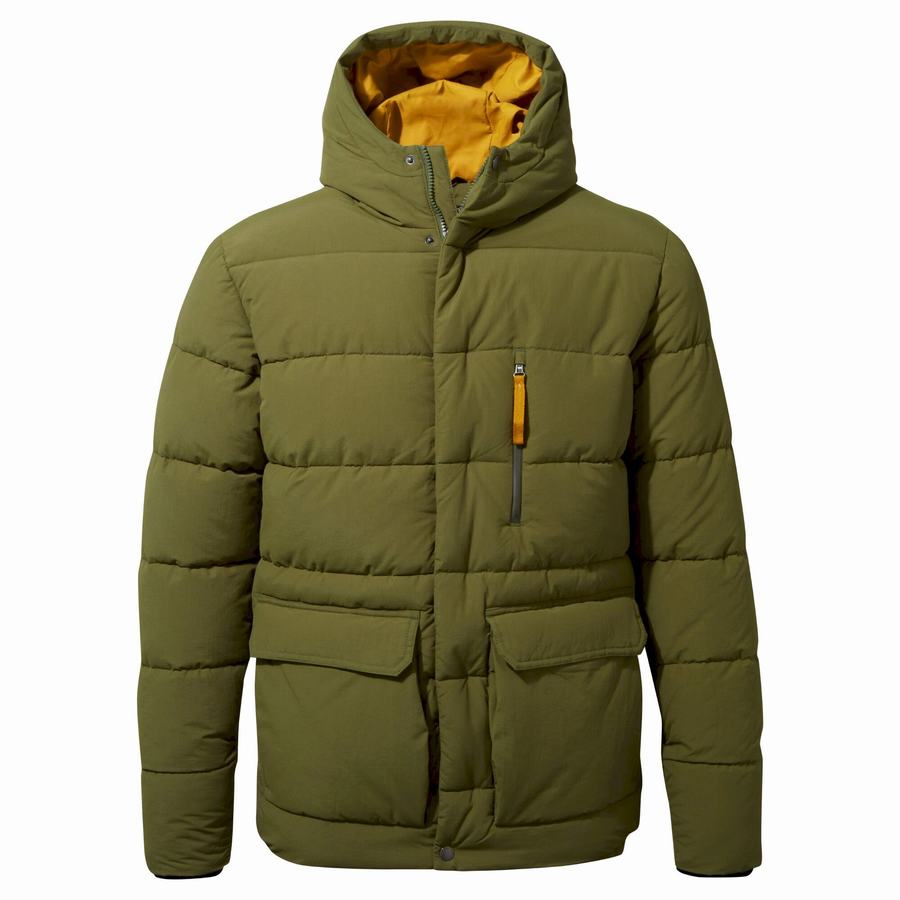 Green Craghoppers Insulated Cromarty Men's Jackets | EYR9855PS