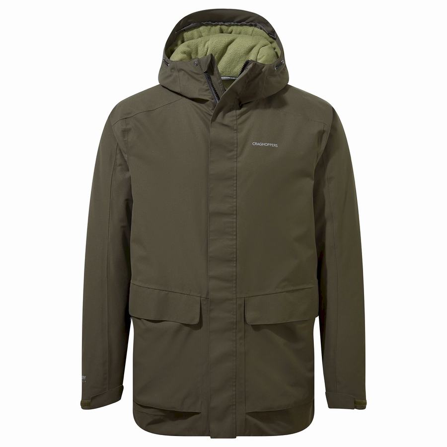 Green Craghoppers Lorton Thermic Men's Jackets | RNN1814ON