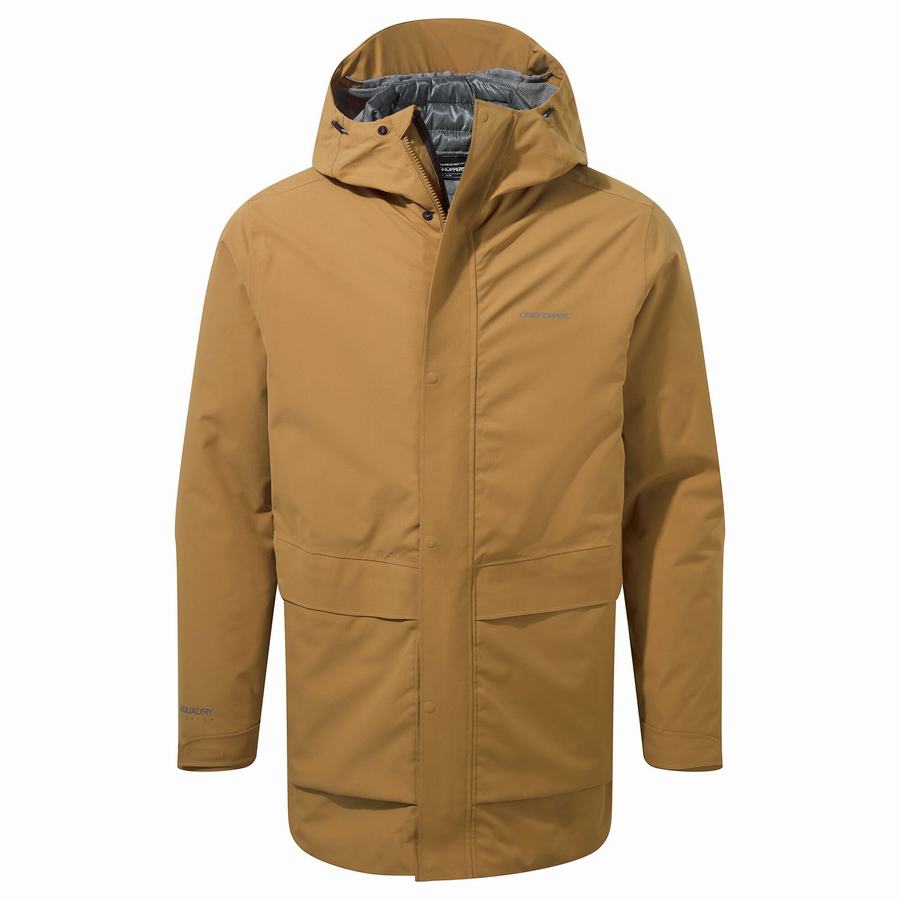 Grey Brown Craghoppers Lorton Pro 3 in 1 Men's Jackets | KXL3449LD