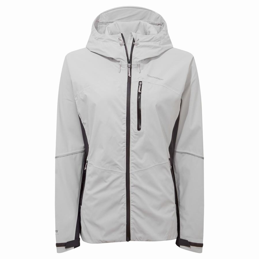 Grey Craghoppers Waterproof Dynamic Women's Jackets | GUT7734QF