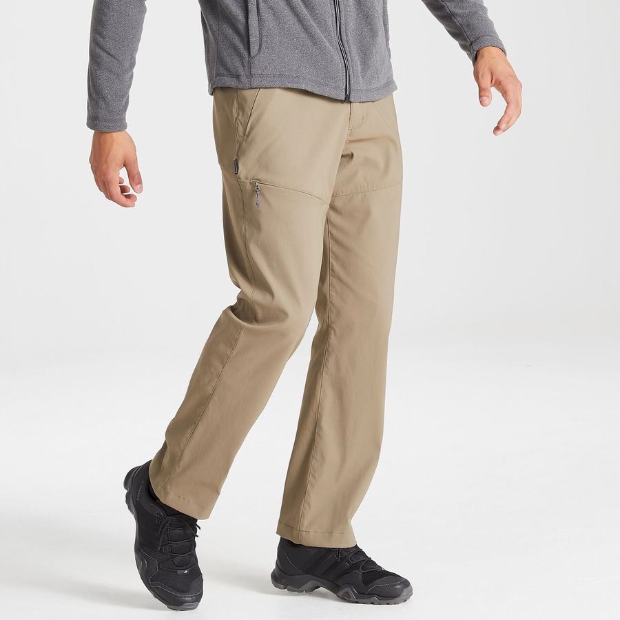 Khaki Craghoppers Kiwi Pro II Men's Trousers | NQS8034RI