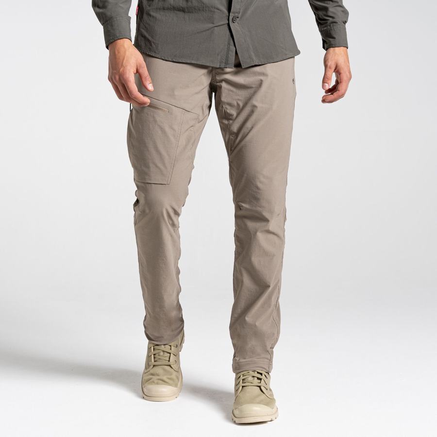 Khaki Craghoppers NosiLife Pro Active Men's Trousers | UGQ2894ZI