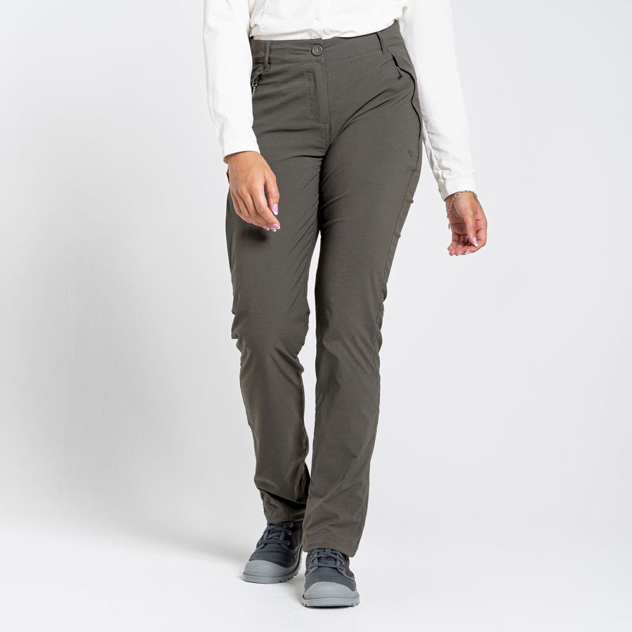 Khaki Craghoppers NosiLife Pro II Women's Trousers | PUJ7123BD