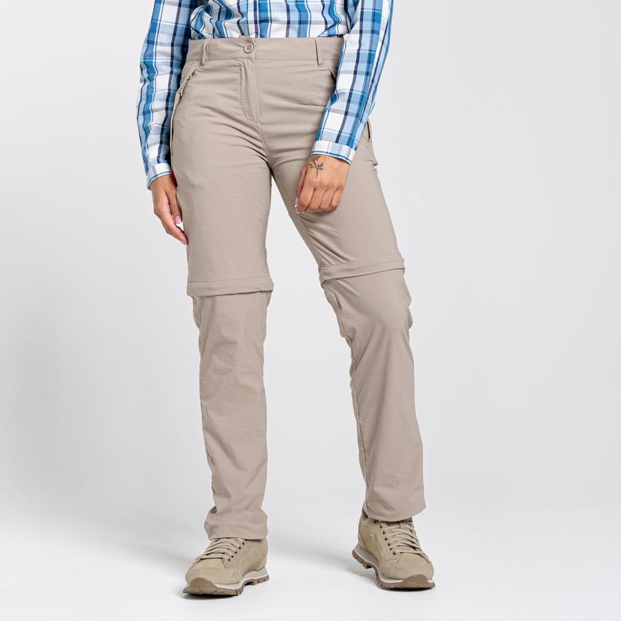 Light Brown Craghoppers NosiLife Pro II Women's Trousers | IWY7137QF