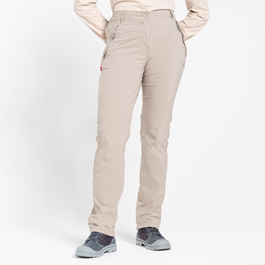 Light Brown Craghoppers NosiLife Pro II Women's Trousers | JLC3497YF