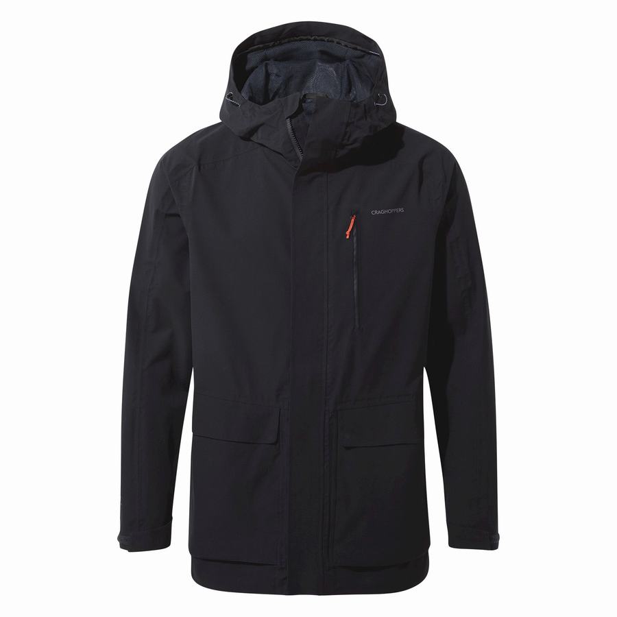 Navy Craghoppers Waterproof Lorton Men's Jackets | VIU5347ND