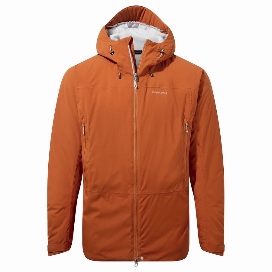 Orange Craghoppers Gryffin Thermic Men's Jackets | BAR3827DH