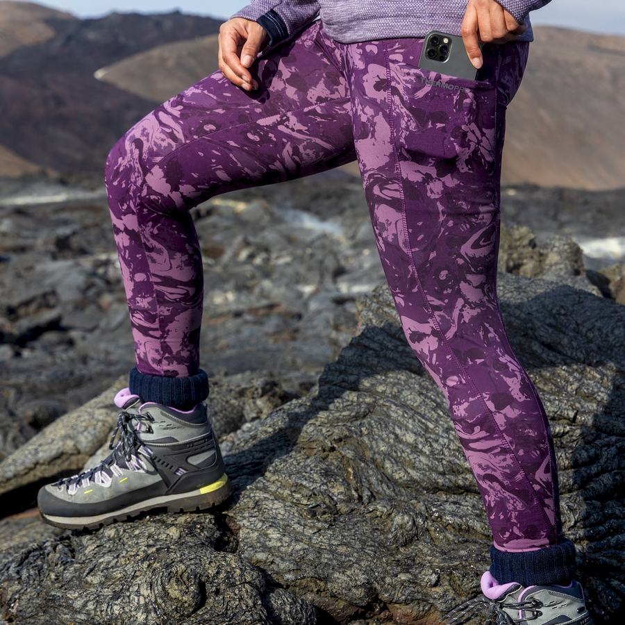 Purple Craghoppers Kiwi Thermal Women's Leggings | IFO679HN