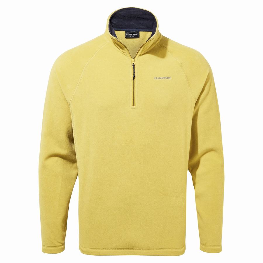 Yellow Craghoppers Corey Half Zip Men's Sweaters | XDI3369GE