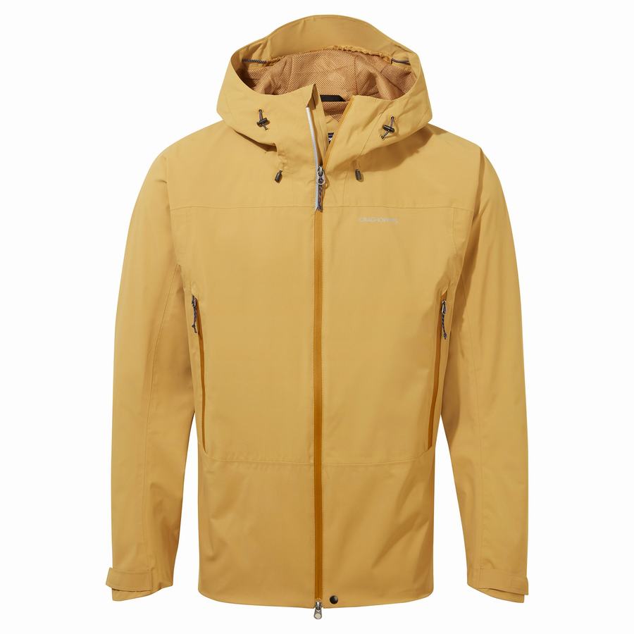 Yellow Craghoppers Waterproof Gryffin Men's Jackets | RSA1263JL