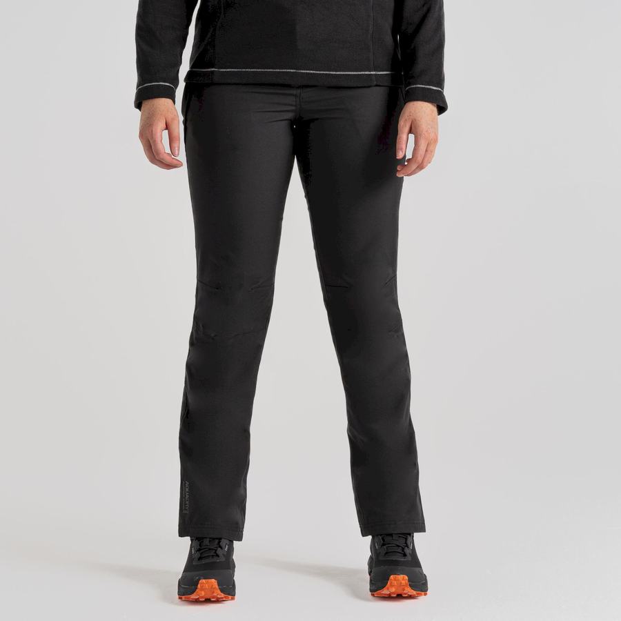 Black Craghoppers Airedale II Waterproof Women's Trousers | QFH4850QC