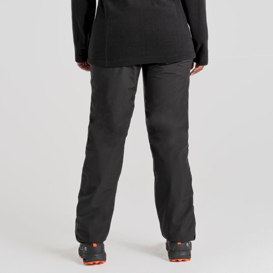 Black Craghoppers Aysgarth II Thermo Waterproof Women's Trousers | PSL623XZ