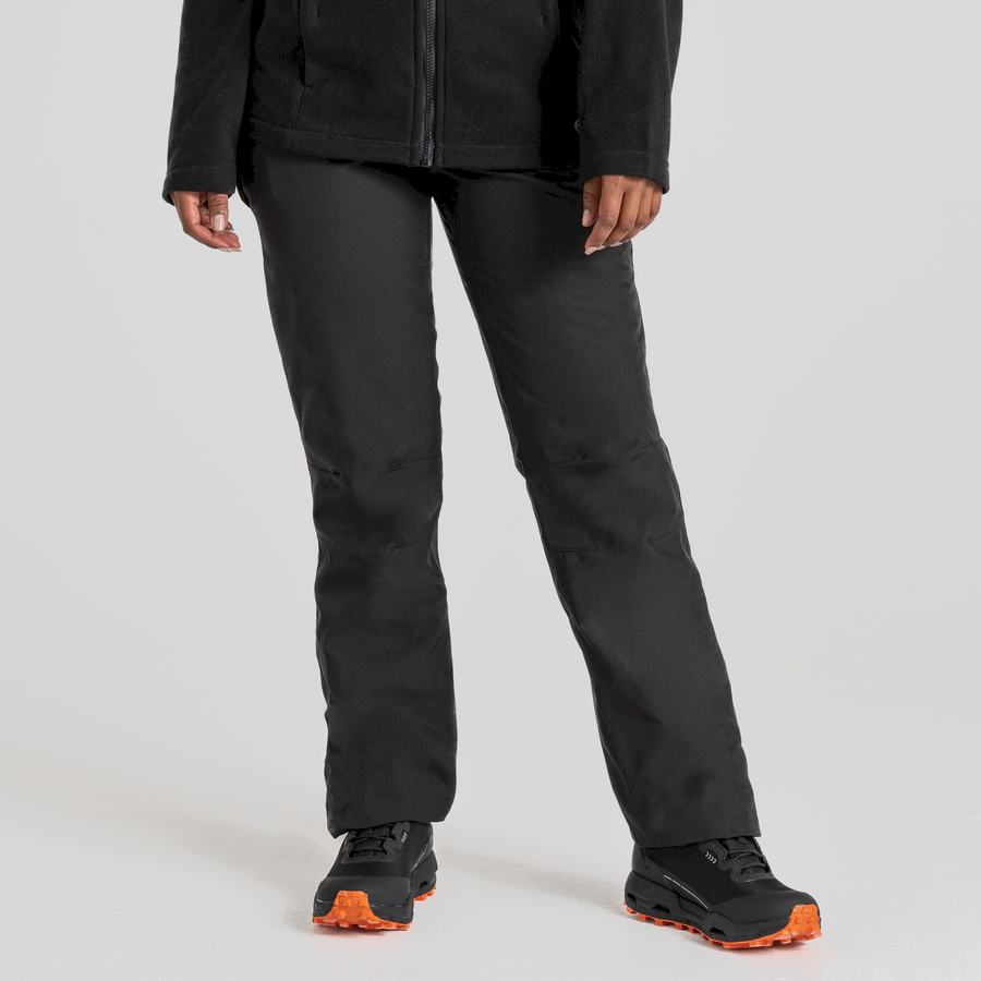 Black Craghoppers Aysgarth II Thermo Waterproof Women's Trousers | PSL623XZ