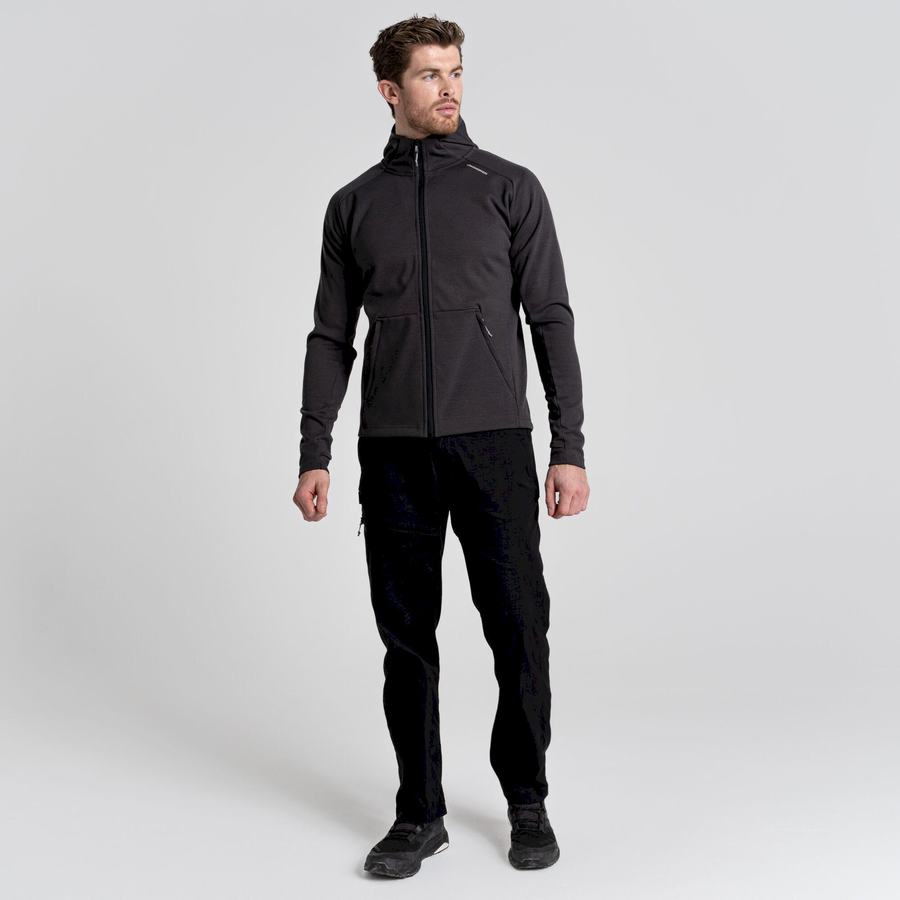 Black Craghoppers Dynamic Pro Hooded Men's Jackets | WCC6968FW