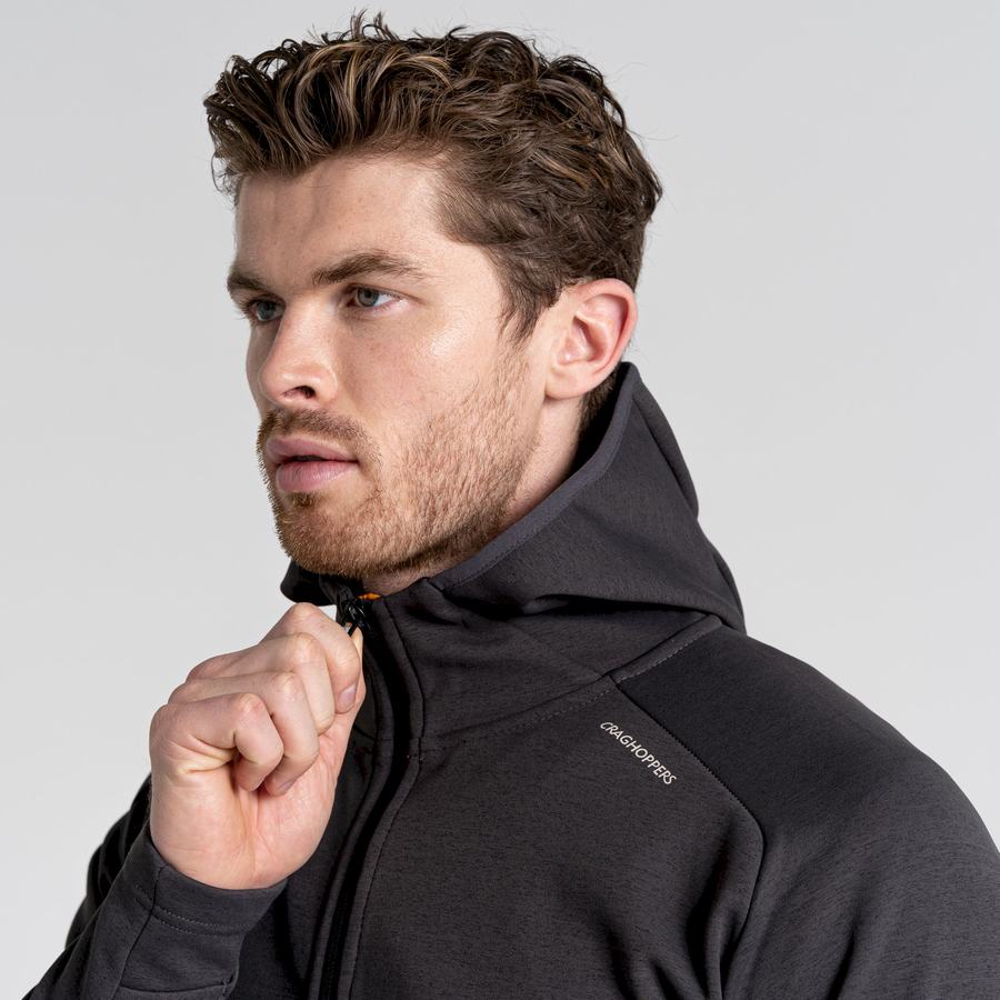 Black Craghoppers Dynamic Pro Hooded Men's Jackets | WCC6968FW