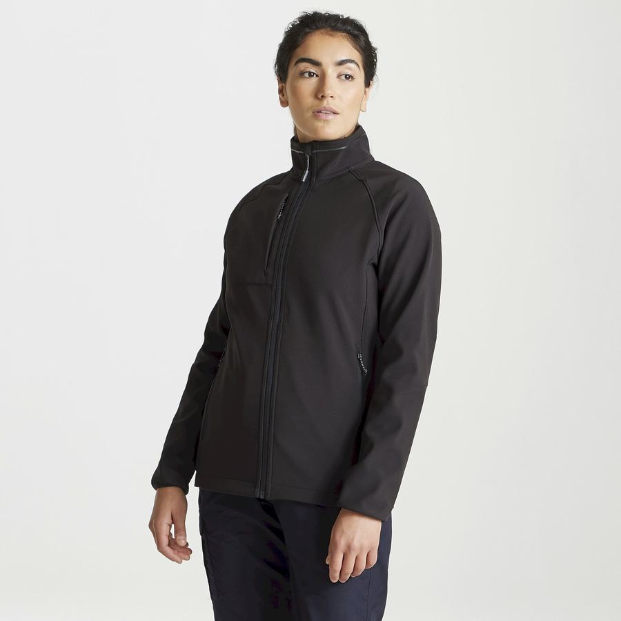 Black Craghoppers Expert Basecamp Softshell Women's Jackets | EPR4382PI