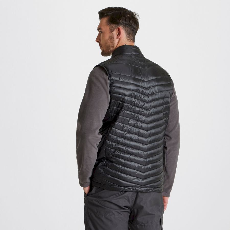 Black Craghoppers Expert Expolite Thermal Vest Men's Gilets | NDB1455RW