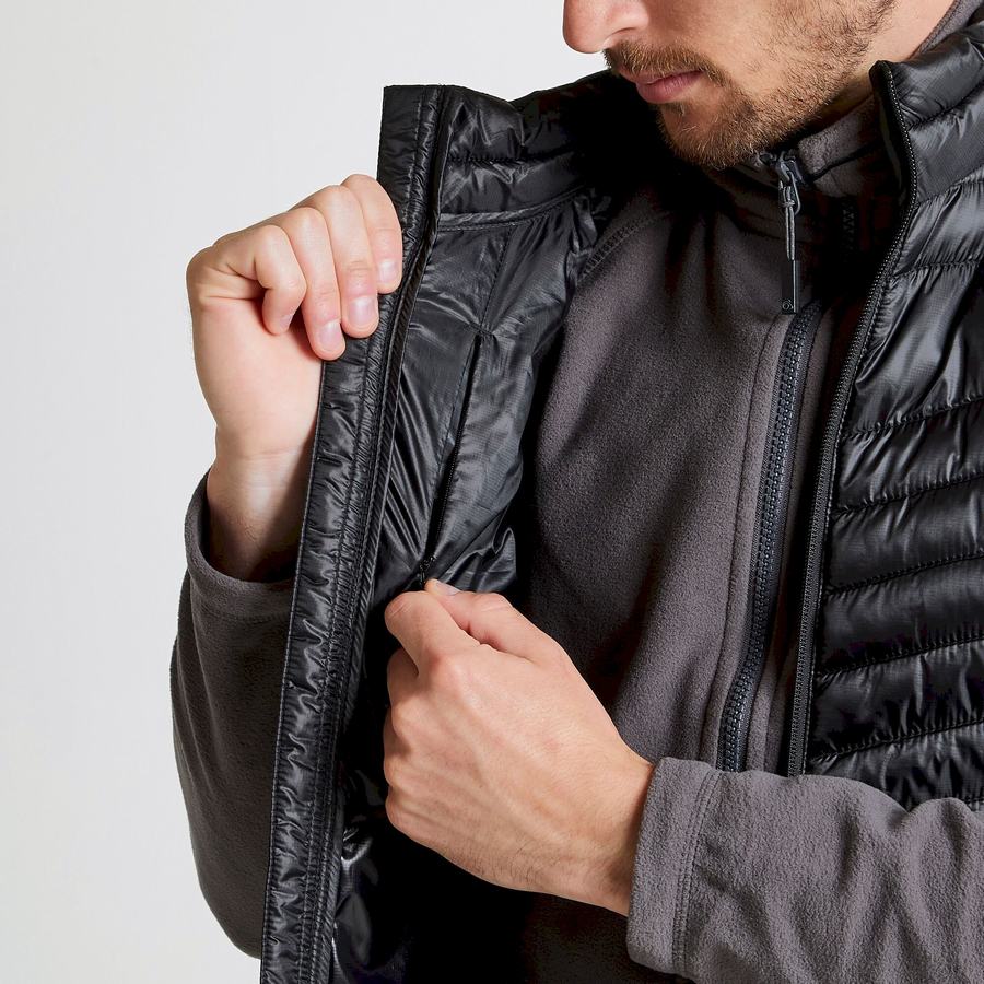 Black Craghoppers Expert Expolite Thermal Vest Men's Gilets | NDB1455RW