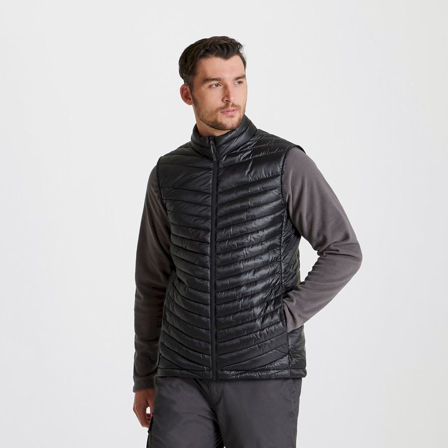 Black Craghoppers Expert Expolite Thermal Vest Men's Gilets | NDB1455RW