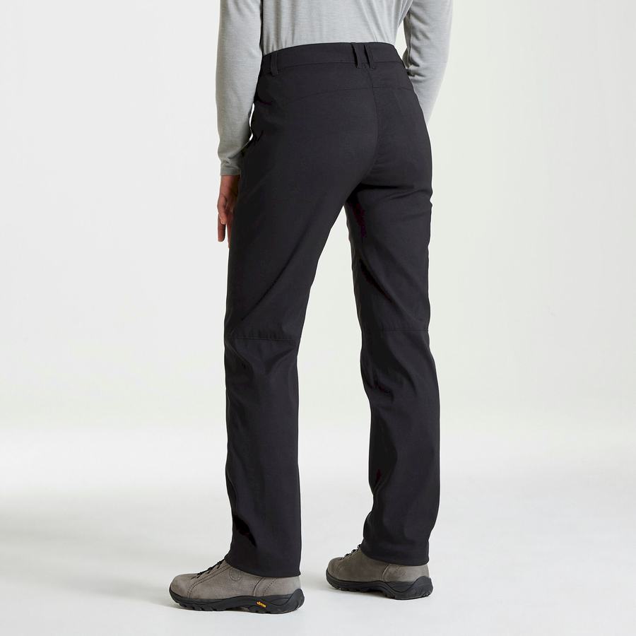 Black Craghoppers Expert Kiwi Pro Stretch Women's Trousers | DLW253CO