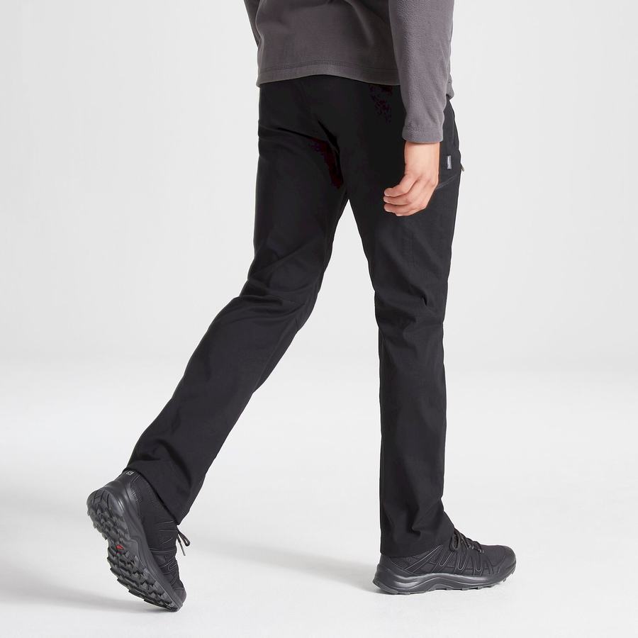 Black Craghoppers Expert Kiwi Pro Stretch Men's Trousers | KON7094JE